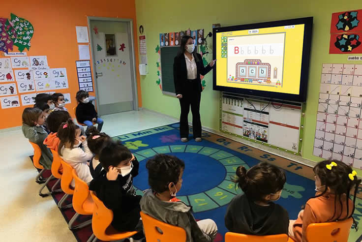 S.M.A.R.T. ESL branded educational technology featured in a community showcase